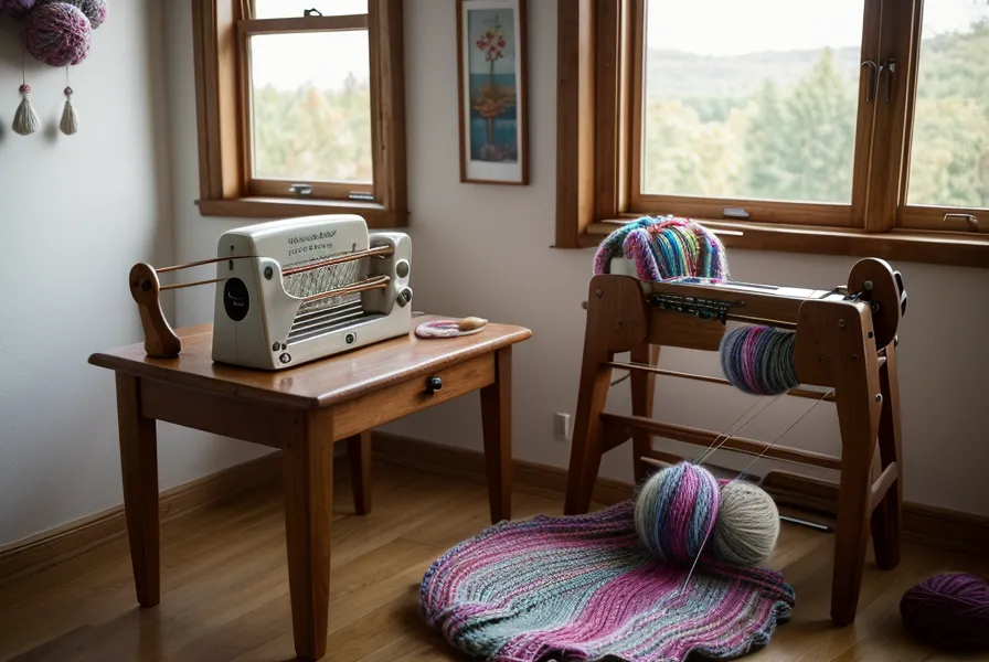 Wollstaub und altes Fett im Nadelbett meiner Brother Strickmaschine vor der Reinigung
