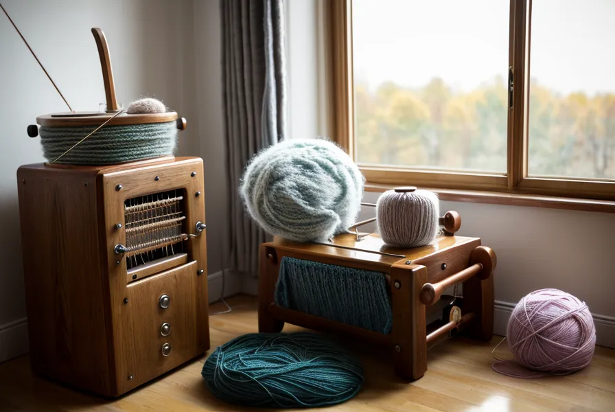 Verhedderter Wollknoten auf dem Nadelbett einer Brother Strickmaschine als typischer Anfänger-Fehler