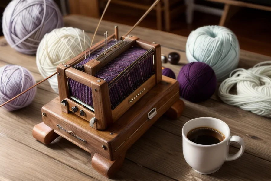 Brother Strickmaschine mit Lochmuster auf dem Nadelbett – Anleitung zum Maschinenstricken lernen