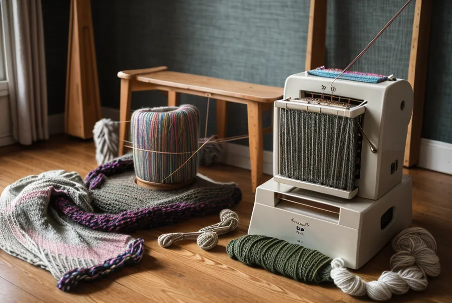 Glattes, gedämpftes Strickstück mit sichtbarem Maschenbild neben Notizen im Lerntagebuch