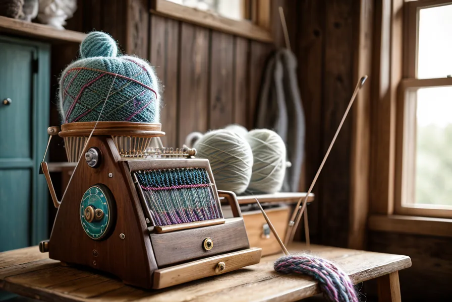 Verhedderter Faden auf der Brother Strickmaschine – typischer Frustmoment beim Maschinenstricken lernen