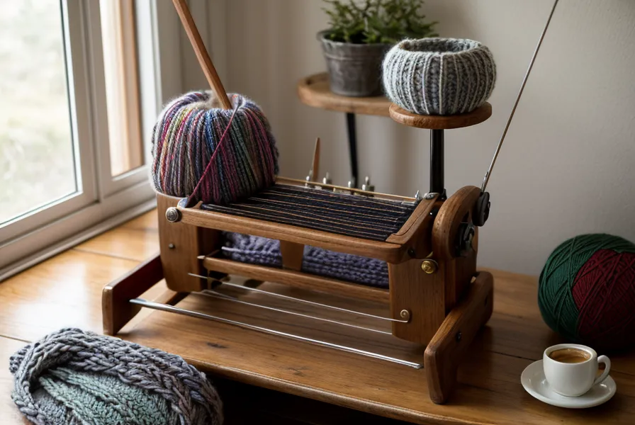 Alte Brother Strickmaschine aus der KH-Serie für Maschinenstricken-Anfänger im Vergleich zweier Wege zur Maschenbildung