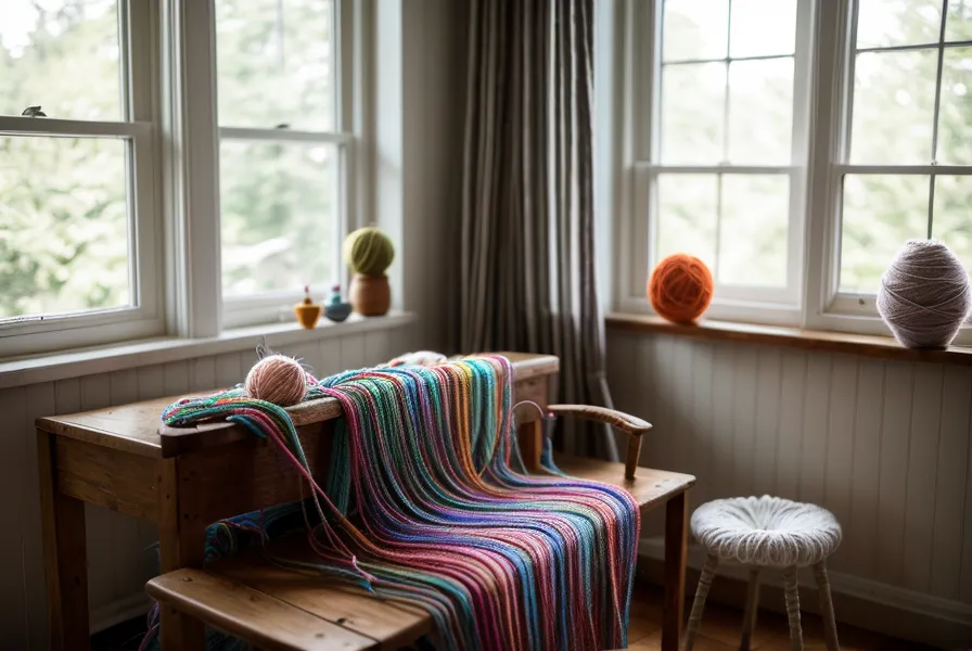 Fertig abgekettete Kante einer Strickmaschine – elastischer Abschluss ganz ohne gerissene Masche