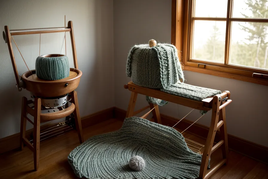 Sperrschiene der Strickmaschine kontrollieren, bevor der Wickelanschlag beginnt