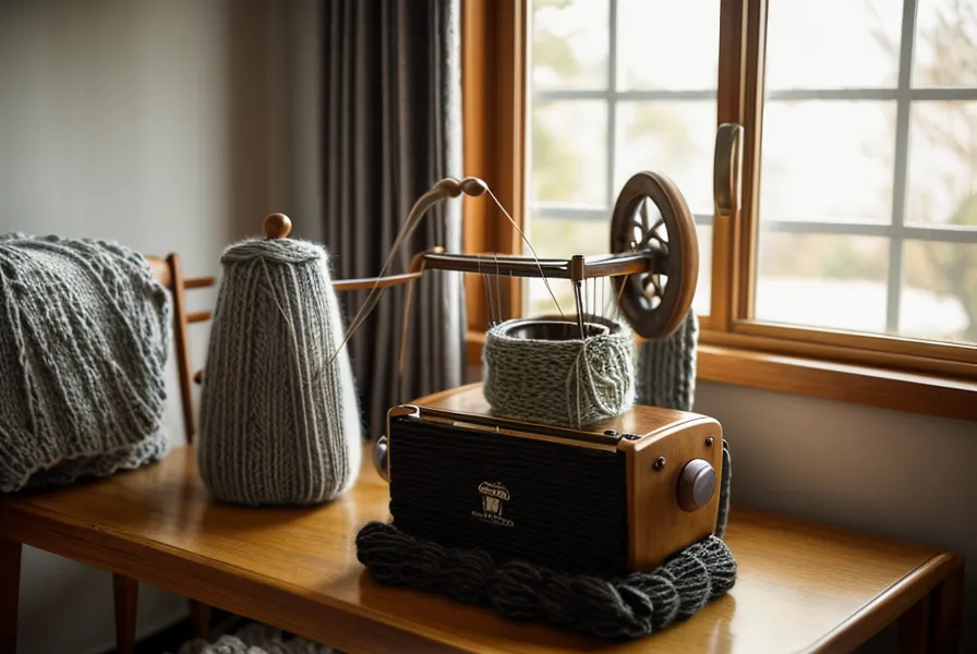 Laufschienen der Strickmaschine vorsichtig ölen als Teil der Wartung gegen Quietschgeräusche