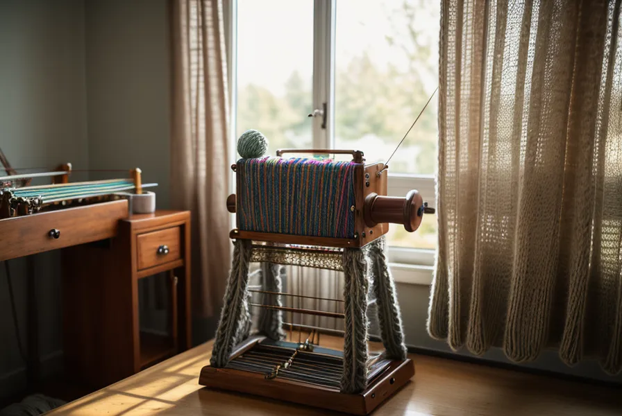 Nahaufnahme der 200 Nadeln einer Brother-Strickmaschine, ein häufiger Ausgangspunkt für Maschinenstrickfehler